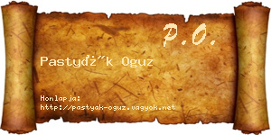 Pastyák Oguz névjegykártya